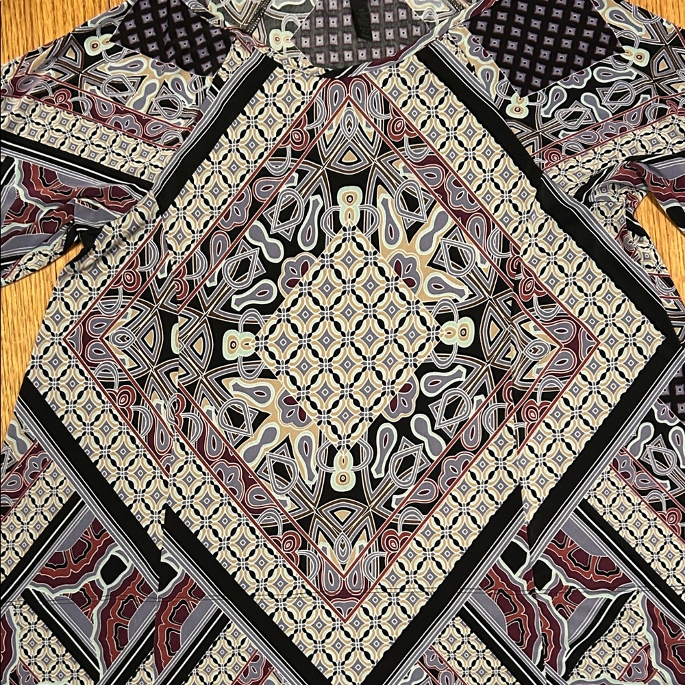 Soma Black and White Geometric Pajama Top Size Small - Picture 3 of 10